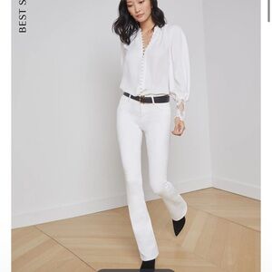 L’AGENCE White Selma High-rise Bootcut Stretch Jean Women’s Size 31